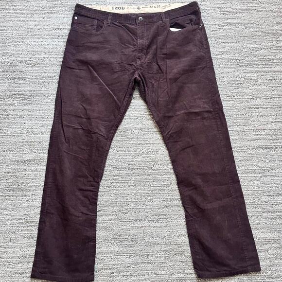 Mens izod brown corduroy pants - Picture 1 of 4
